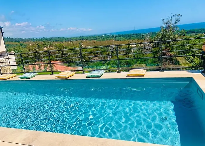 Vue Et Piscine Privee Villa Sari-Solenzara