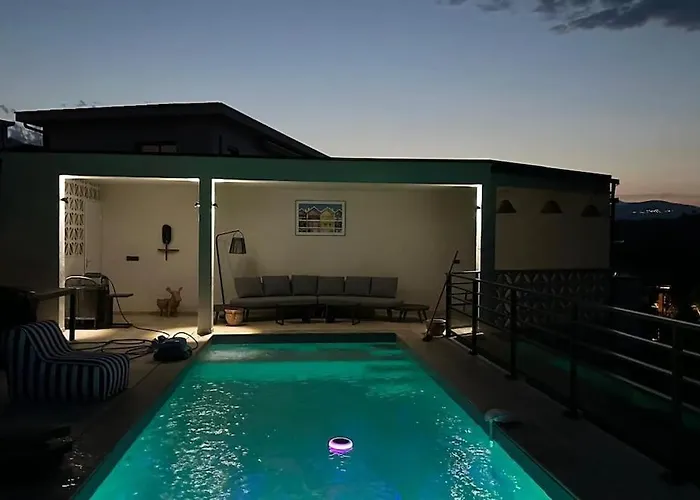 Vue Et Piscine Privee Villa Sari-Solenzara